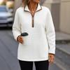 2025 Autumn and Winter New Women's Casual Lapel Long Sleeve Pullover Loose Fashion Sweater