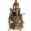 Корзинка для поиска корма птицами Игрушка для поиска корма птицами Корзина из морской травы Игрушка для попугая Жевательная