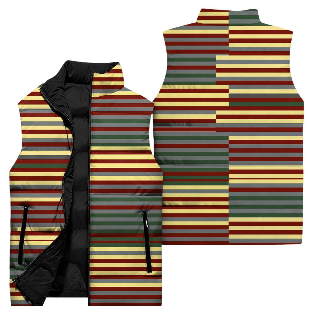 Ladies' Casual And Fashionable Sleeveless Vest Conventional Pattern Cotton Jacket