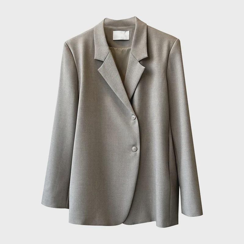 Женский пиджак Yanshuang High-End Spring с нестандартным разрезом сзади