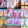 5D DIY Diamond Painting Paris Iron Tower Landscape Kits Wall Sticker Diamond Art Mosaic Embroidery Painting Birthday