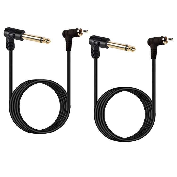 Durability Rcas Male to 6.35mm Cable with Gold Contact for Enhances Audios Quality 1/8 to 1/4 Stereo Cable for Studio