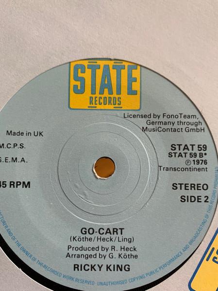 7-дюймовая пластинка RICKY KING - Verde / Go-Cart STAT59 State Records 1976 UK Pop Б/У