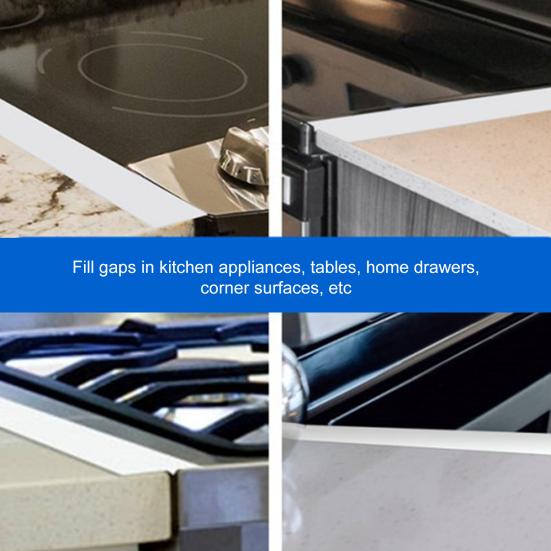 Крышка зазора для плиты, силиконовая резиновая полоска, термостойкий коврик, масло, пыль, вода, уплотнитель, кухонный наполнитель для дома, ресторана, отеля