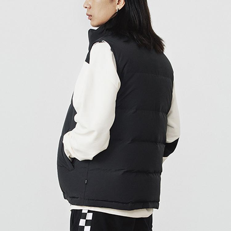 Vans Двусторонний теплый рабочий жилет с воротником-стойкой, жилет унисекс, черный VN0A54NUBLK