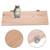 Rectangle Natural Wood Pet Hamster Chinchilla Chipmunk Cage Chew Toy Stand Platform Pedal Board