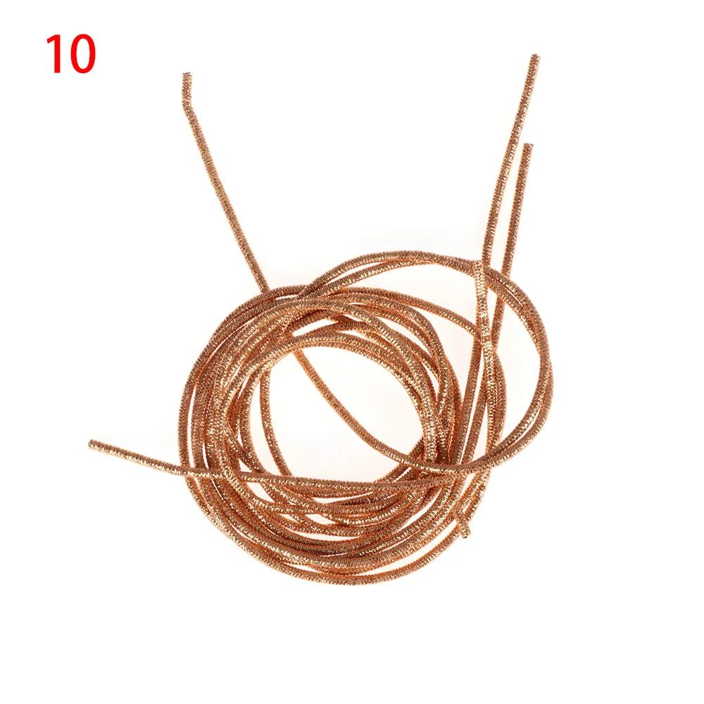 DIY Серебряная Металлическая Проволока Золотая Нить Вышивка Золотой Французский Шелк Индийская Проволока Диаметр 1,0 мм Круглая Блестящая Шелковая Швейные Рукодельные Аксессуары