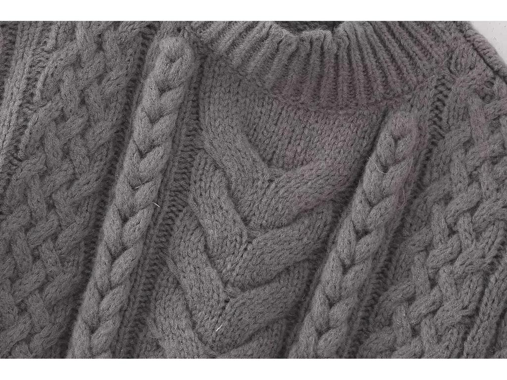 2023 Women's Winter Fashion Color Block Knitted Vest Sweater