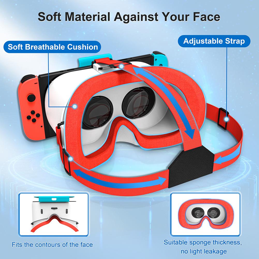 Для Nintendo Switch OLED VR очки Виртуальная реальность гарнитура для Switch Game VR гарнитура очки для Switch OLED игры аксессуары