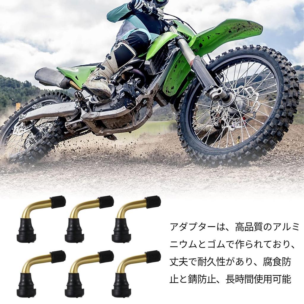 Tire Air Valve, L-Shaped, PVR-70, 6 Pieces, Changed to Durable Valve Core, Spare Valve