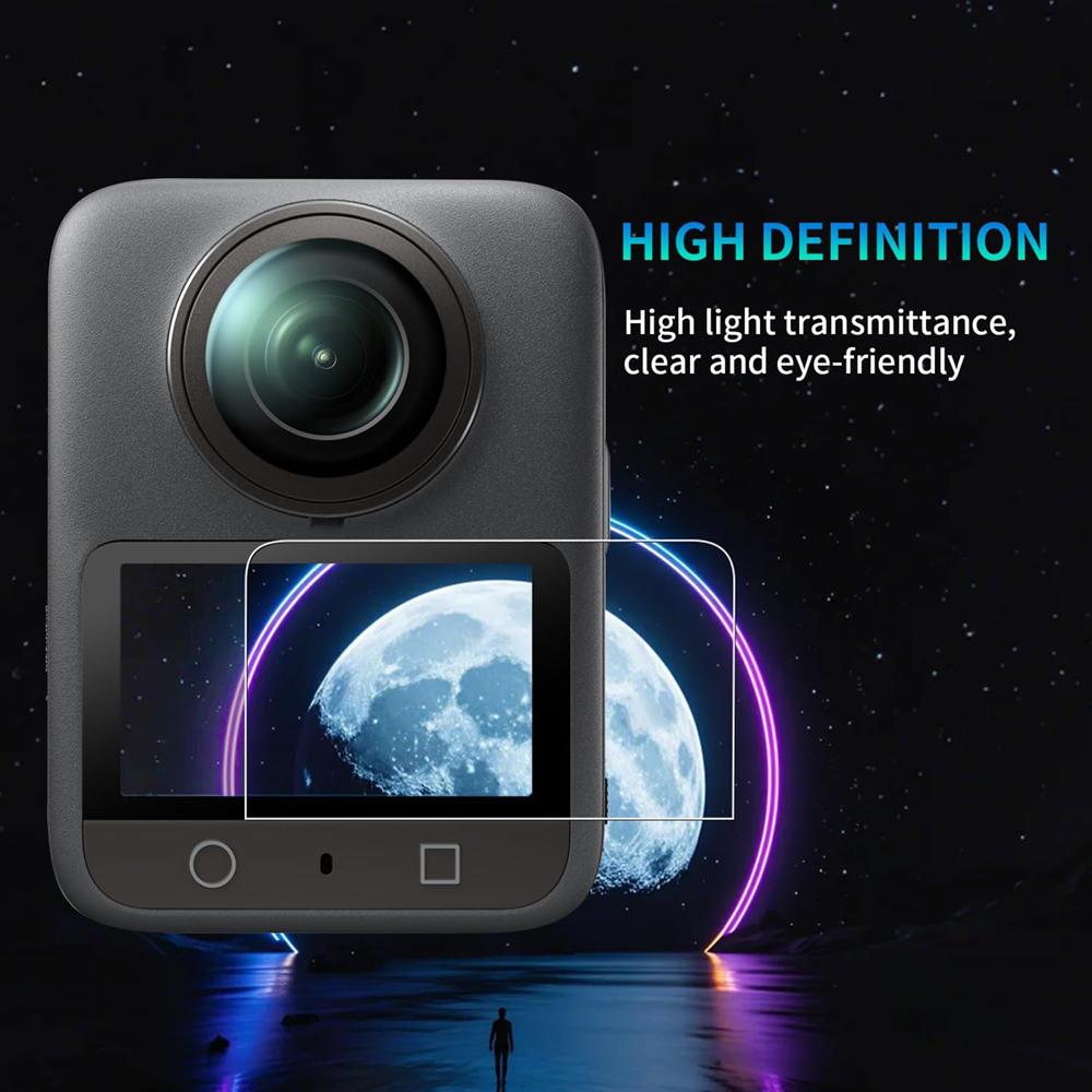 For DJI Osmo 360 Bag, Lens Protector Case Cover Tempered Glass Screen Protection for DJI Osmond 360 Camera Accessories