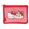 Канцелярские принадлежности Sunstar Sanrio Pouch Sagara Embroidery Mesh Crayon x Sanrio x Hello Kitty S2321840 Shin-chan Shin-chan