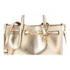 MICHAEL KORS Carson brand logo zipper solid color letter charm adjustable and detachable shoulder strap logo handbag small women's gold yellow