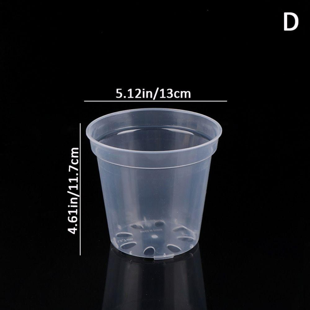DIY Planter Pot Plastic Orchid Nursery Container New Round Starting Pot Garden