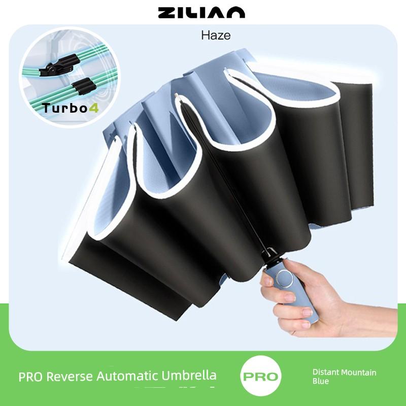Fully Automatic Umbrella for Women, Sun Protection, Uv Protection, Sunshade for Men, Reverse Folding Umbrella, Black Rubber, Dual-Use Umbrella for