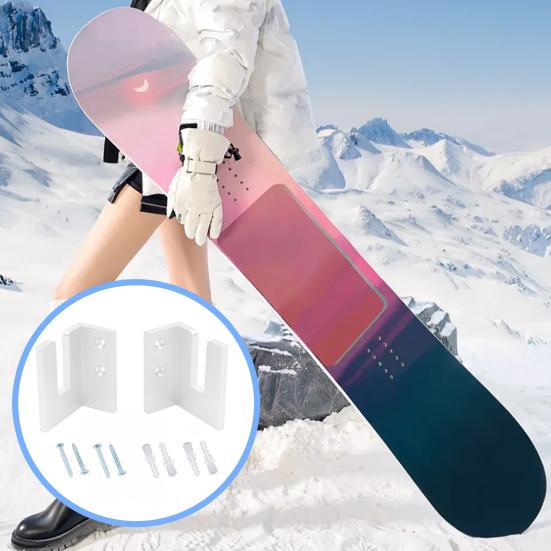 Snowboard Wall Mount Skateboard Wall Rack Hanger Heavy Duty Utility Garage Storage
