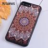 Чехол для телефона Krajews Mandala Sun Flower в стиле ретро с цветочным принтом для iPhone 14 5 SE 6s 7 8 plus X XR XS 11 12 13 pro max Samsung S21 S22 ultra