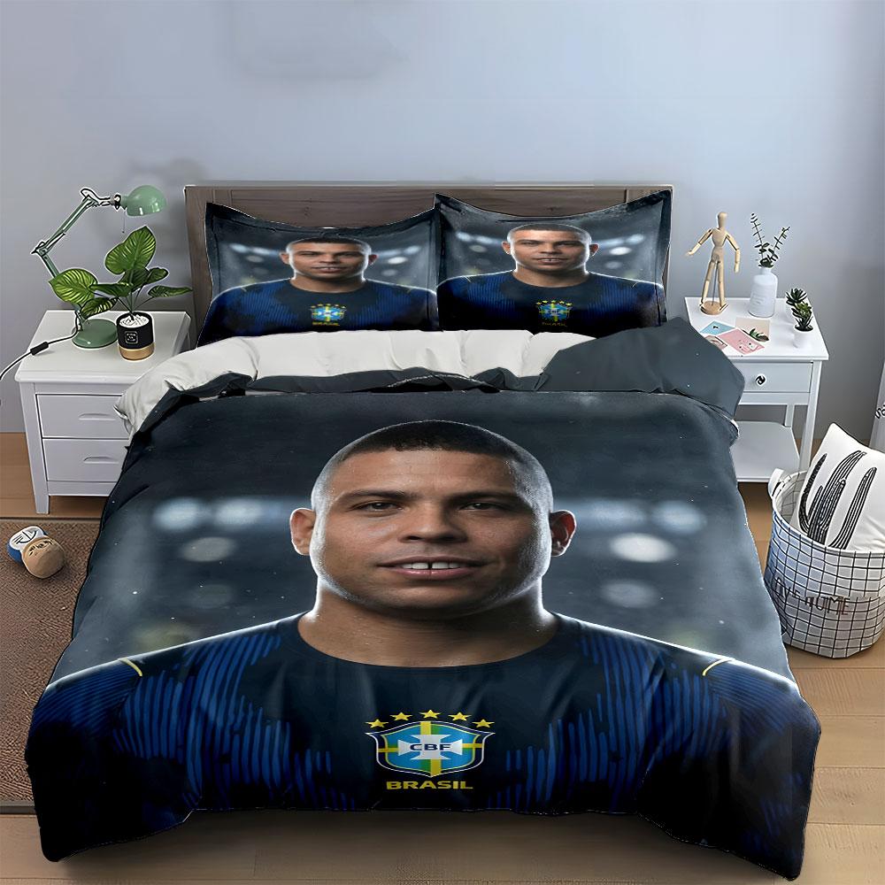 Portrait and Brazil logo. Bedding sets Duvet cover sets Duvet covers Pillowcases(1*Duvet Cover 2*Pillowcases without duvet insert)