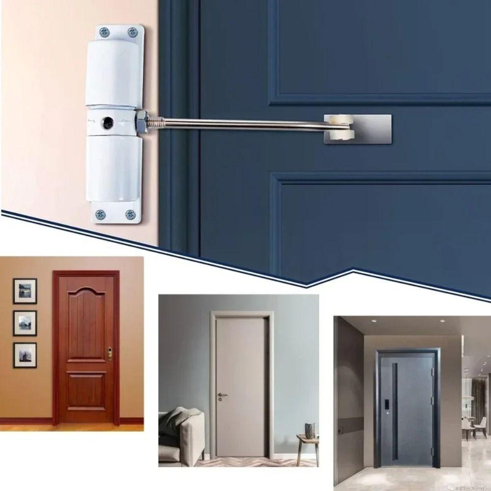 Adjustable Speed Automatic Door Closer Mute Soft Closing Spring Tension Door Closer Hinged Doors