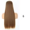 MISS WIG Длинные и гладкие синтетические накладные волосы с 5 зажимами, цельный 32-дюймовый шиньон, черные, светлые накладные волосы для женщин
