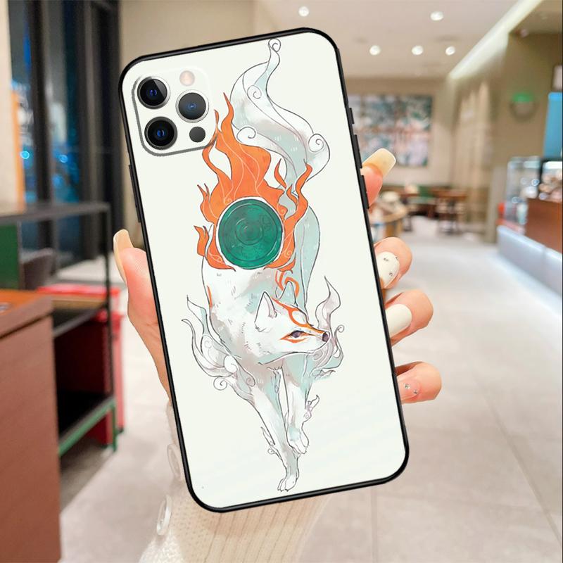 Чехол для телефона Волк Оками для iPhone 16 15 14 11 12 13 17 Pro Max mini 15 Plus 16e 17 Air Защитная крышка