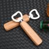 Деревянная ручка открывалка для пивных бутылок Коммерческая деревянная открывалка для бутылок Открывалка для бутылок из нержавеющей стали Креативная открывалка для бутылок