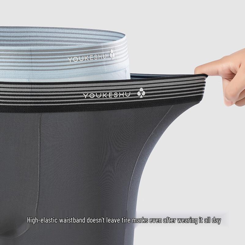 Youkeshu Мужские модальные трусы-боксеры, 3 шт.