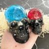 Силиконовая форма Череп DIY Хэллоуин Домашний Декор 3D Голова Скелета Эпоксидная Смола Свеча Хэллоуин Поделка Ручная Работа 2025 Новый