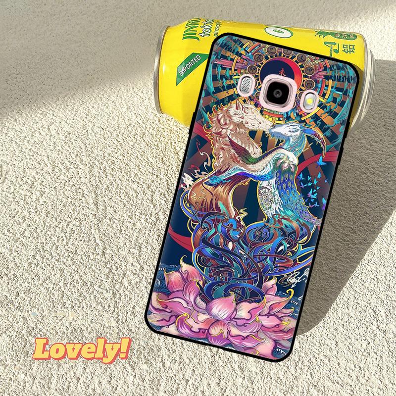 Чехол для телефона с китайским зодиаком Дракон Тигр для Samsung Galaxy J5 J3 J7 A5 J1 2016 2017 J2 Core J8 A9 J4 J6 A6 A8 Plus 2018