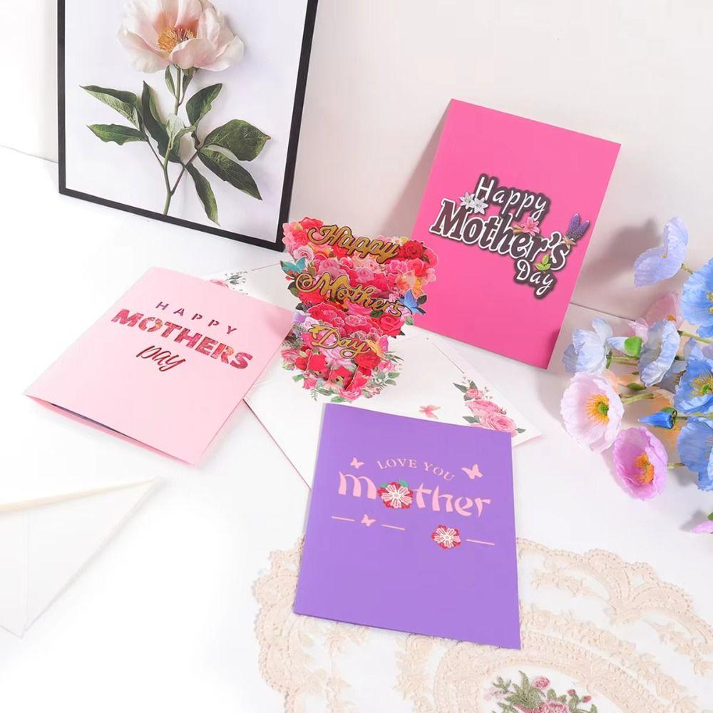 Writable Card Greeting Cards Beautiful Mother's Day Blessing Card  Mother's Day