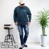 GENUINE Dickies Plus Size Twill Police Suede Pullover with Loss, Men's, M, L, XL, 10001720 (JP, Alphabet, XL, BLUE)