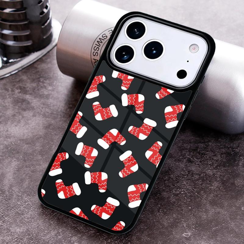 Рождественский Мультяшный Чехол На Новый Год Для iPhone 17 16 15 14 13 12 11 Pro Max Plus 17Air Мягкий Силиконовый Чехол