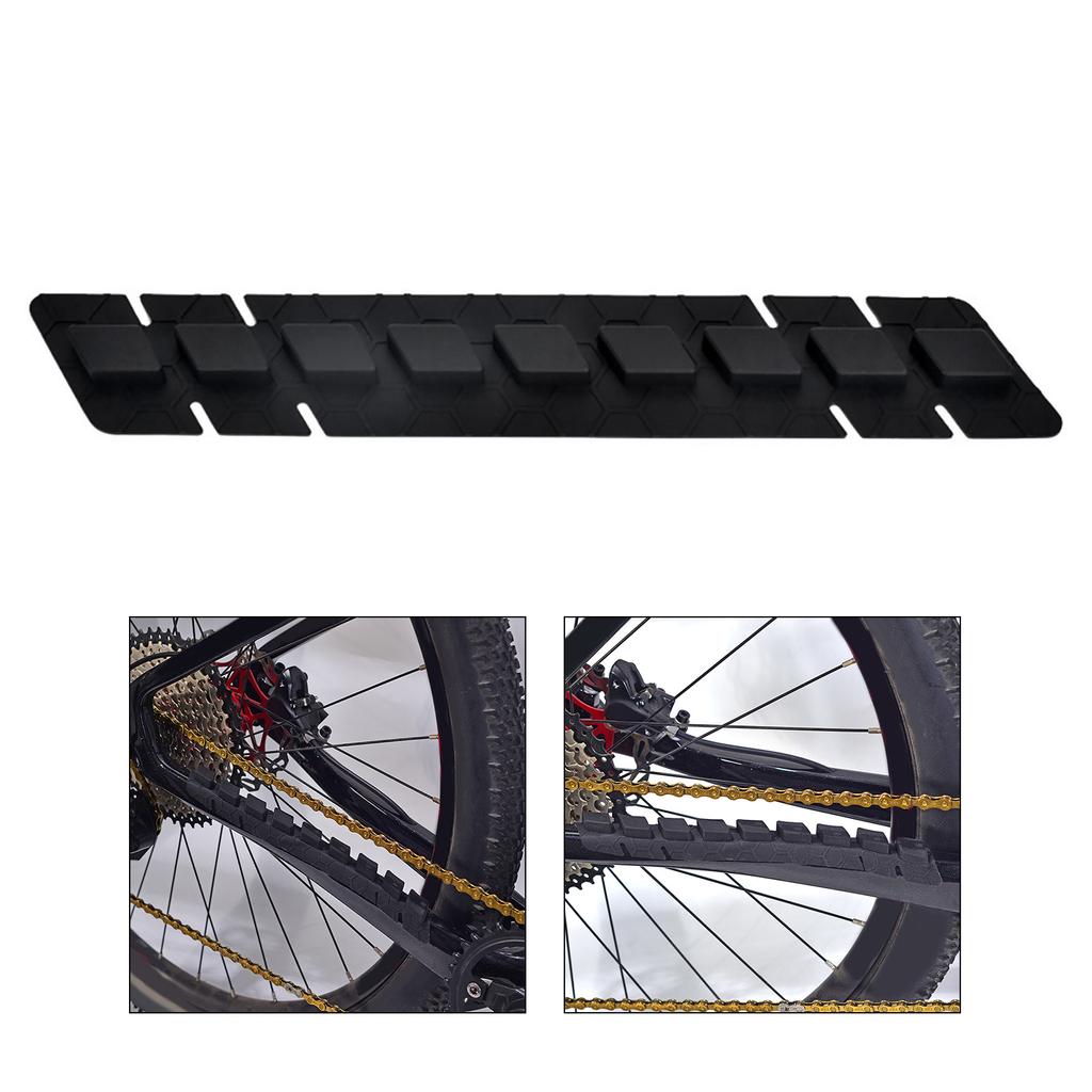Bike Down Tube Frame Protector Bikes Chain Sticker Bicycles Frame Guard Scratch Protector Silicone Bicycles Chain Guard