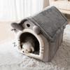 Indoor Winter Warm Cozy Kennel Tent Cat Nest Cushion Removable Basket Pet House