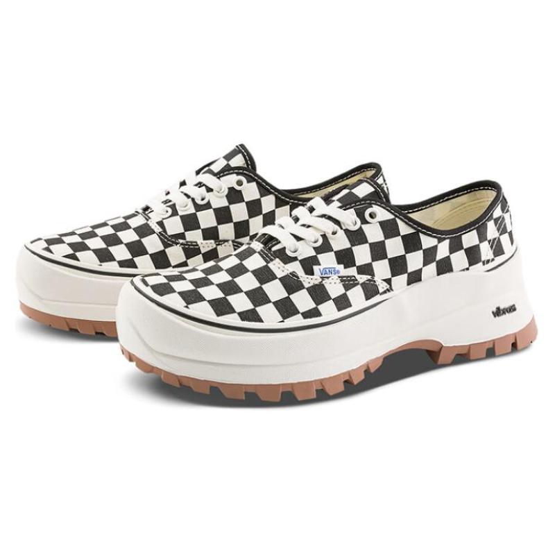 Vans Authentic Series Vibram Low Top Canvas Shoes Unisex Black White Sneakers VN0A5JLWKIG