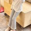 NEW Children Casual Simple Pants Autumn and Winter New Korean Style Girls Leggings Cotton Solid Color Stretch Bell Bottoms