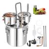 Ywanwj Distiller for Alcohol, Water, Essential Oils, Aroma, Home Distiller, Stainless Steel Fermentation Tank, Winemaking Set, Compatible with Gas Sto