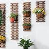 1/2/3/4pcs Wooden Hanging Rack Bohemian Anti-corrosion Flower Shelf Layout Living Room Potted 30x30cm