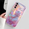 Симпатичный чехол для телефона из стекла с рисунком кошки, подходит для Samsung Galaxy S26 S25 S24 S23 S22 S20 FE/Ultra/Plus, противоударная задняя крышка