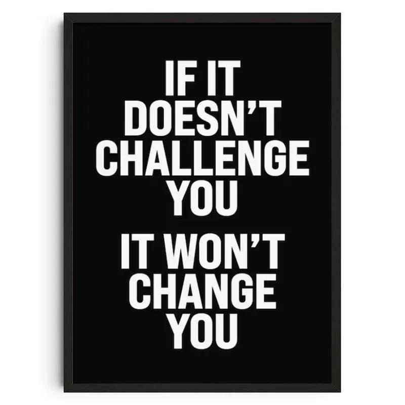 Gym Wall Art Poster Gym Inspirational Poster Home Gym Wall Decoration Gym Slogan Canvas Printing Decorative Painting Frameless