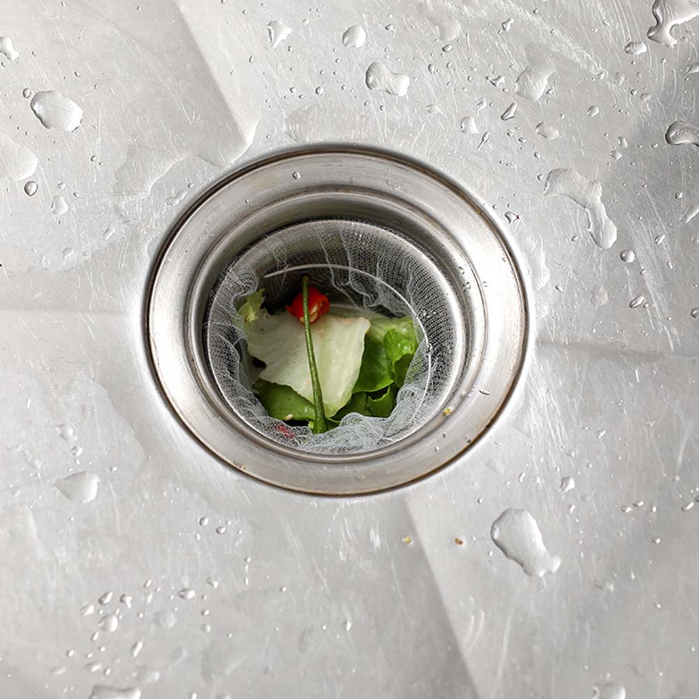100Pcs Disposable Sink Filter Mesh Bag Strainer Waste Filter Drainage Hole Garbage Net Bag For Kitchen Bathroom Clean Supplies
