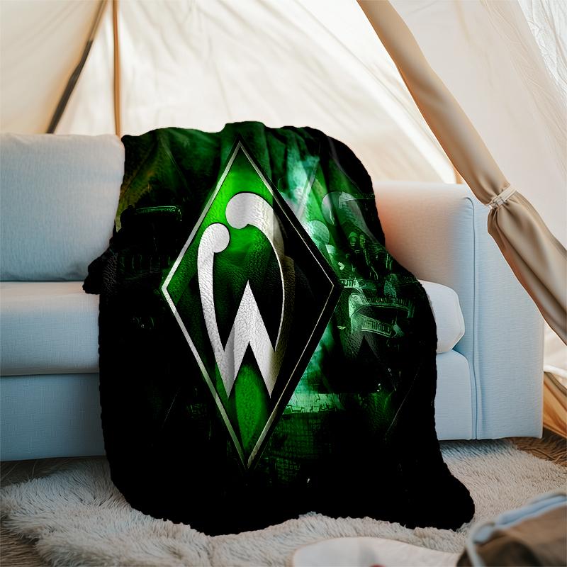 Werder Bremen LOGO printed blanket—lightweight,soft,warm;versatile blanket all seasons—perfect as &air-conditioning throw,nap blanket