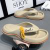 Fashion Men's Platform Flip Flops Summer Soft Sole EVA Slippers for Men Outdoor Casual Beach Shoes Home Non-slip Bathroom Slides Shoes