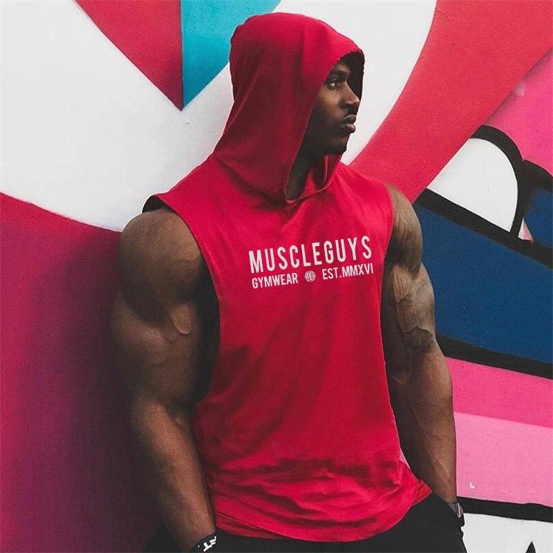 Muscleguys Брендовые хлопковые топы-стрингеры для бодибилдинга, рубашка без рукавов для тренажерного зала, майка для фитнеса, мужская спортивная одежда, хлопковый жилет для мышц