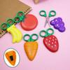 4Pcs Grape Cartoon Fruit Scissors Magnetic Mini Pocket Scissors Safe Mini Scissor  Boys Girls