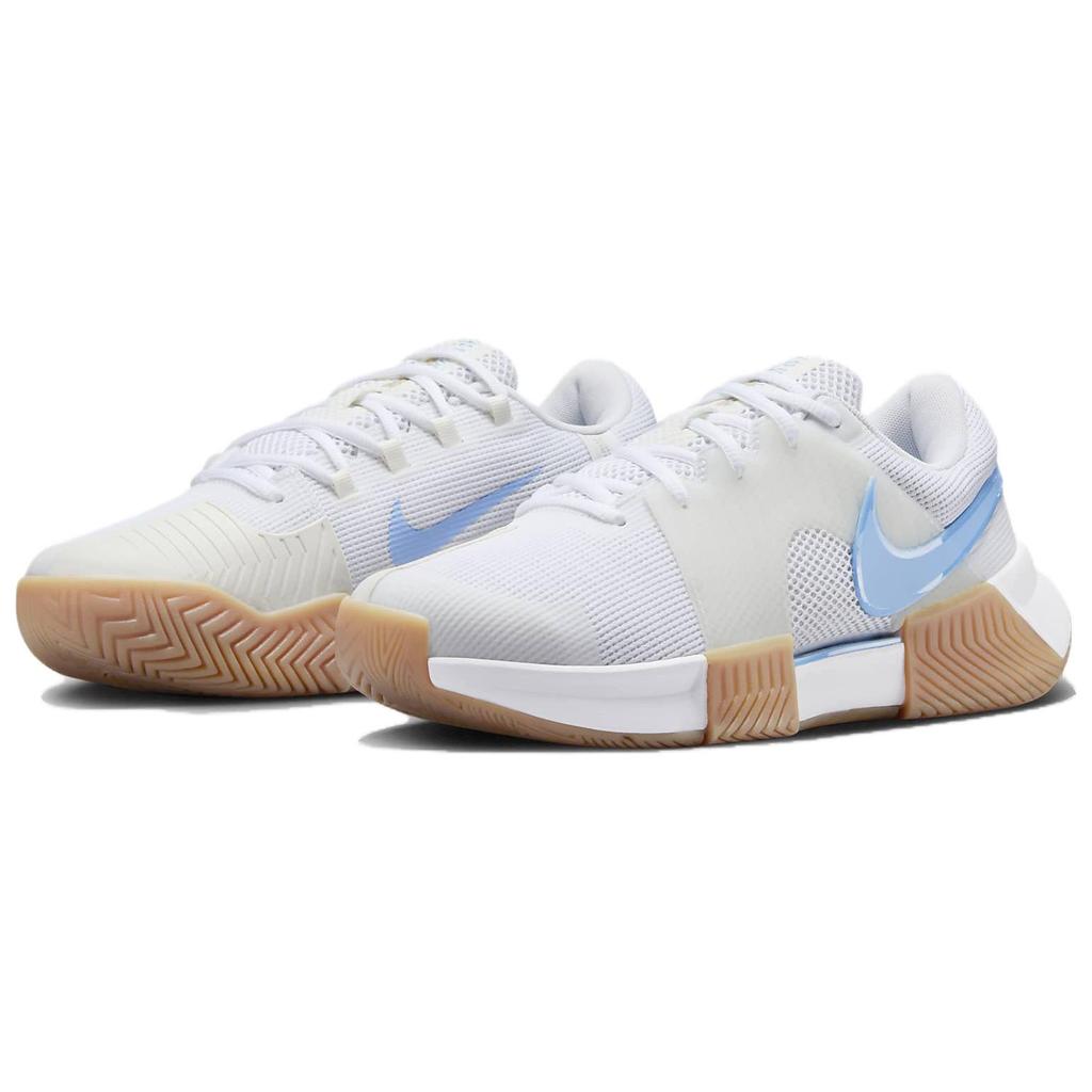 Nike Женские кроссовки Zoom GP Challenge 1 HC Белый Голубой Жевательная резинка Парус Жевательная резинка-Светло-коричневый FB3148-105