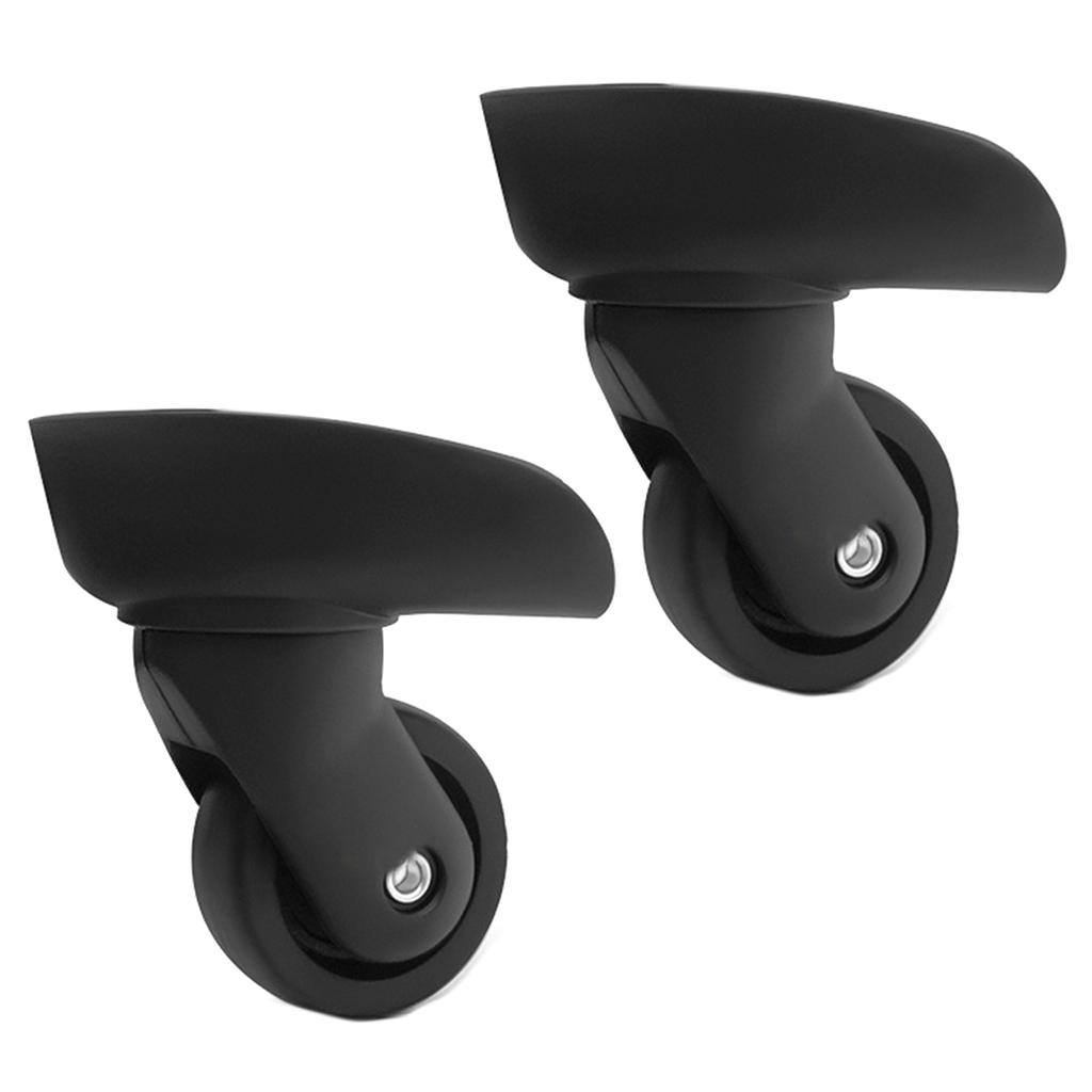 2 шт. сменные роликовые колеса для тележки, сверхпрочные роликовые колеса для багажной коробки, чемодана, поворотные на 360 градусов, бесшумные колеса