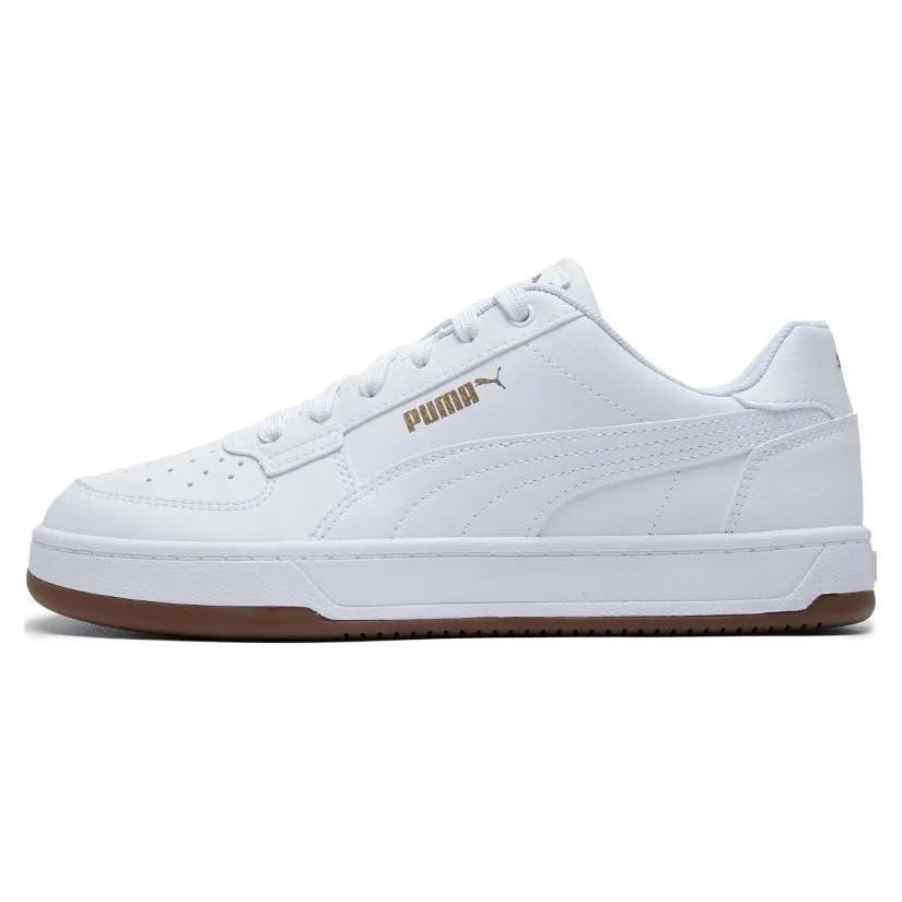 Puma Caven 2.0 'Белая жвачка' (унисекс) Белые / Золотые / Коричневые скейт-туфли 392290 09