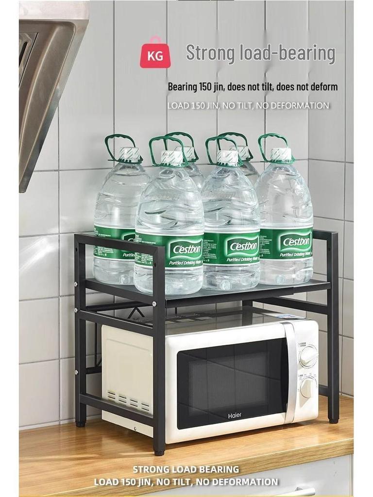 Многофункциональная кухонная полка G5U: Выдвижная полка для микроволновой печи и рисоварки