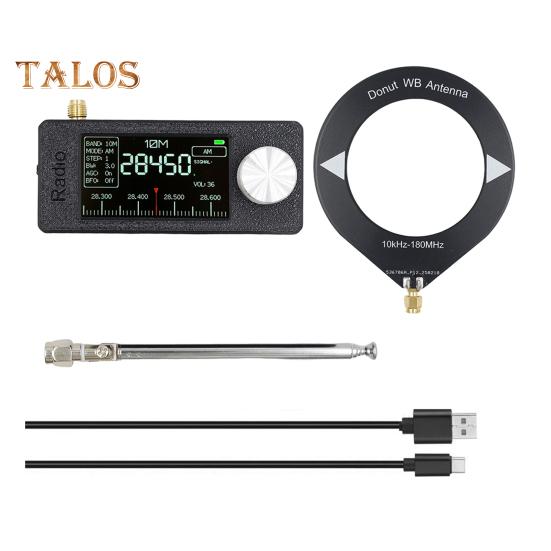 Портативное мини-радио 0,5-108 МГц с 1,9-дюймовым IPS-экраном, карманное мини-радио LSB/USB/AM/FM, вседиапазонный радиоприемник с антенной